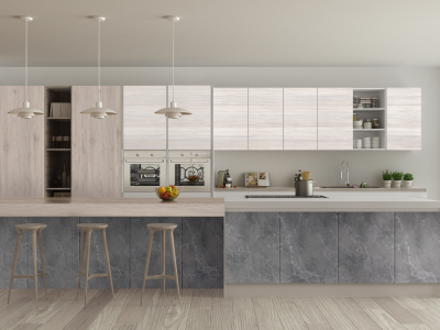 Comparison of laminates and natural materials for home interiors