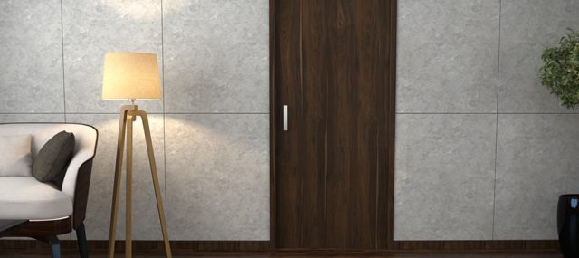 Modern door with HPL laminates finish